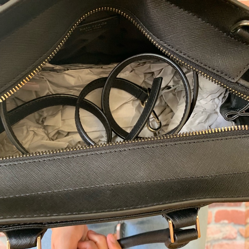 Kate spade Cameron medium satchel black crossbody - Picture 4 of 8